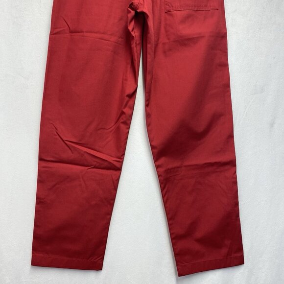 S.C.R.U.B.S. Drawstring Mid-Rise Straight Leg Pants Women Sz XXS Petite Red New - Picture 9 of 15